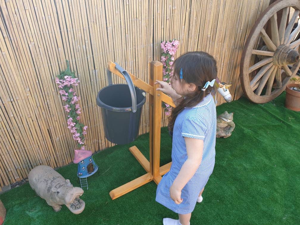 Large children's wooden scales